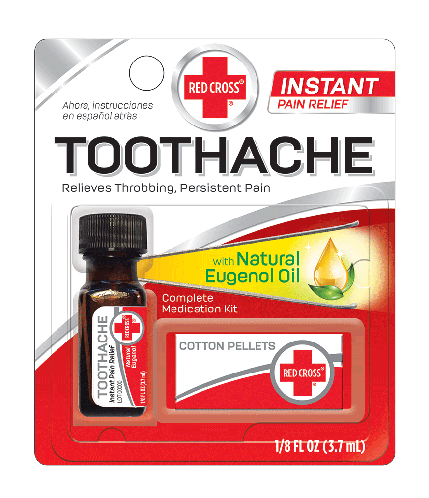 Red Cross® Toothache With Natural Eugenol Oil Red Cross® Oral Pain